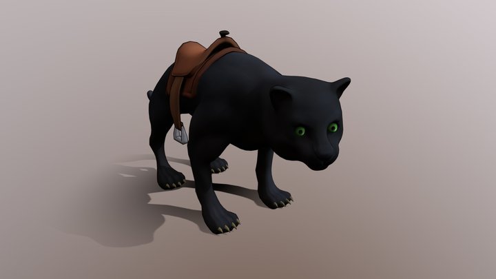 Black Panther Mount 3D Model