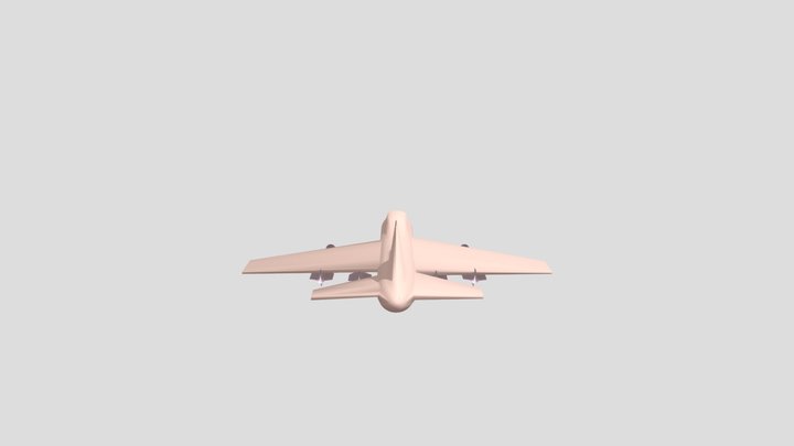 Pesawat Jet 3D 3D Model