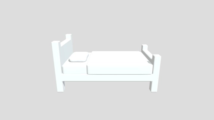 Soft_ Bed 3D Model