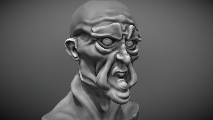 Character Bust 2 3D Model