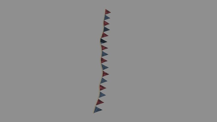 bunting 3D Model
