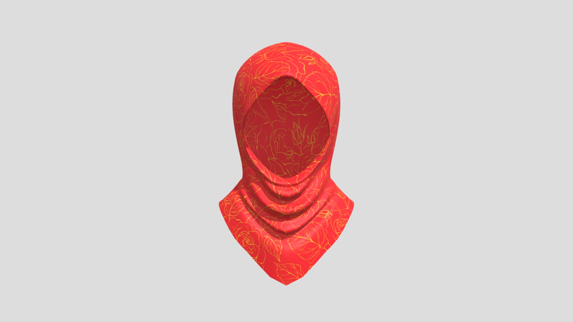 3D model Hijab Model 4 - This is a 3D model of the Hijab Model 4. The 3D model is about shape.