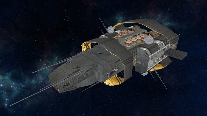 Deep Space Science / Survey Vessel (PSX) (Lo-Fi) – Free 3D Model STL