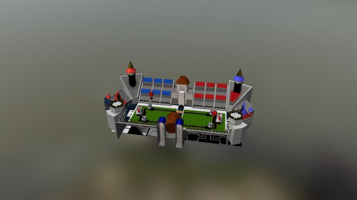 Enviroment Clash royal 3D Model