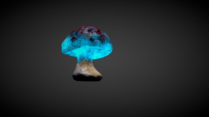 Magic mushroom 3D Model
