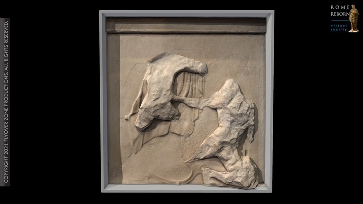 3D rendering of Metope East 01 (Parthenon)