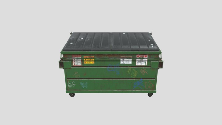 Grimy Dumpster 3D Model