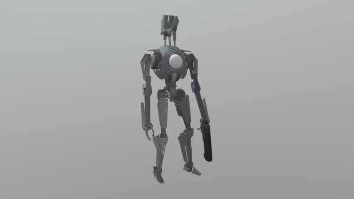 robot fbx file rigged  already 3D Model