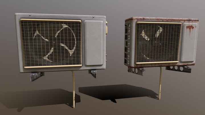 Exterior Aircon 3D Model