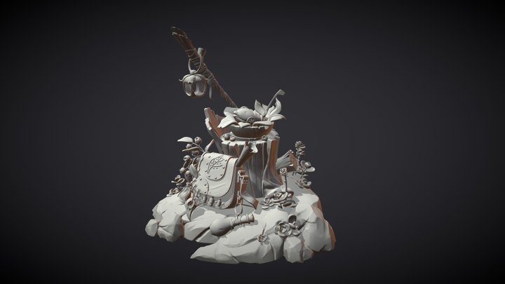 Adventure's Camp diorama 3D Model