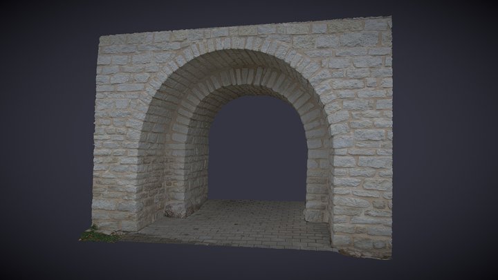 A Fortress Passage 3D Model