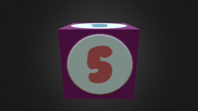 OlafNumberDice 3D Model
