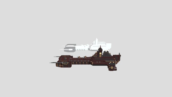 Homework #5 - Spaceship (Warhammer40K) 3D Model