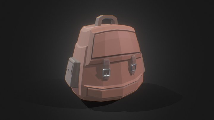 Low-Poly Backpack 3D Model