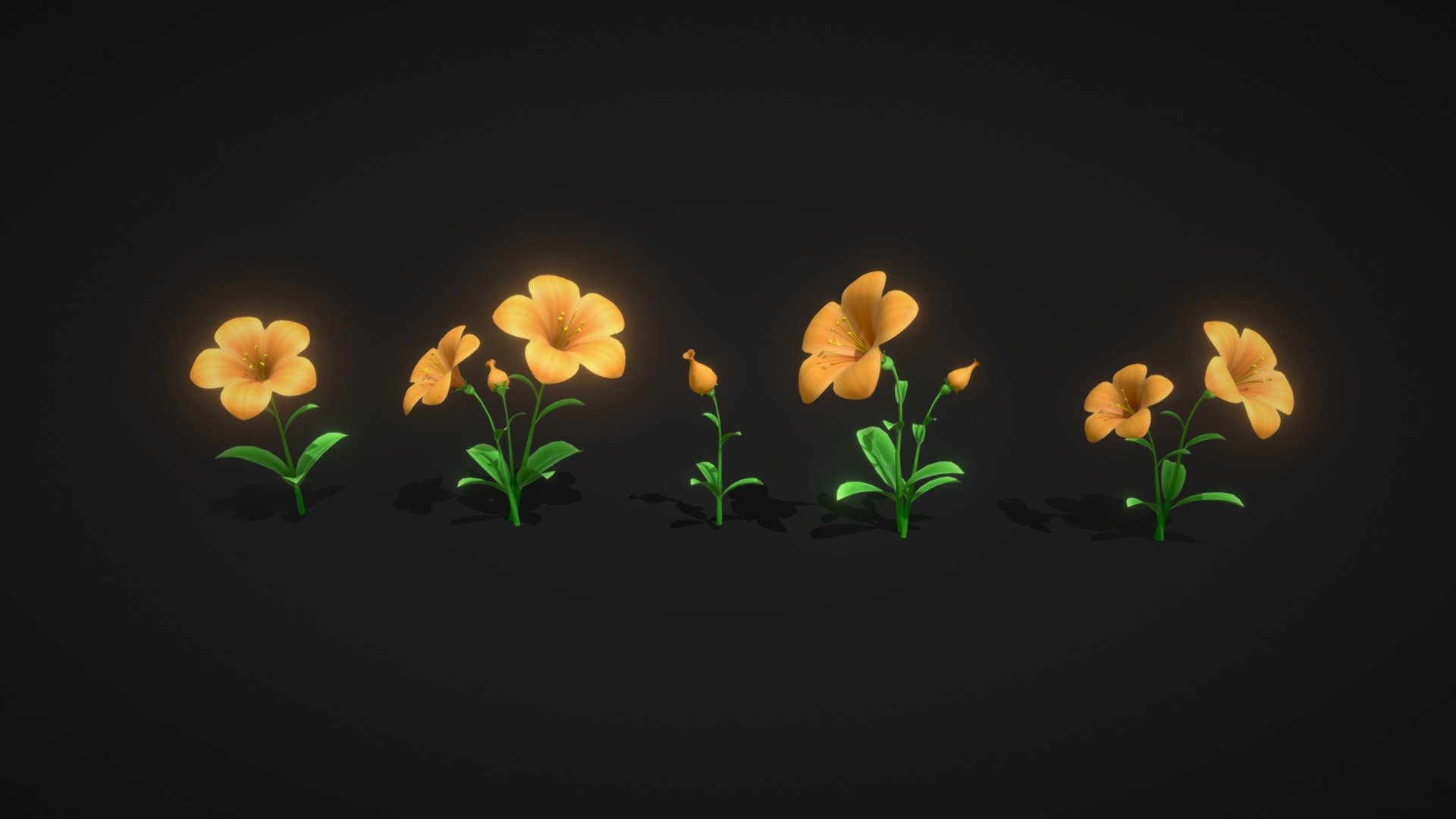 moon flower - Buy Royalty Free 3D model by ostrich (@gohean33) [9260fd8 ...