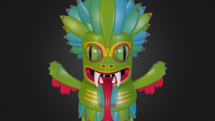 Quetzalcoatl Juguete 3D Model