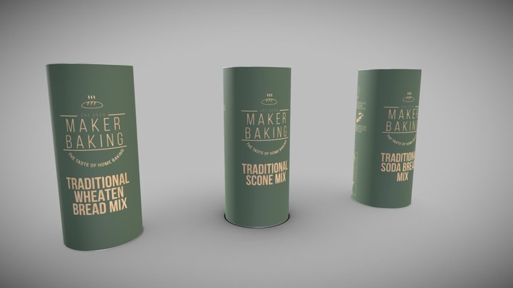 Three Tubes 3D Model