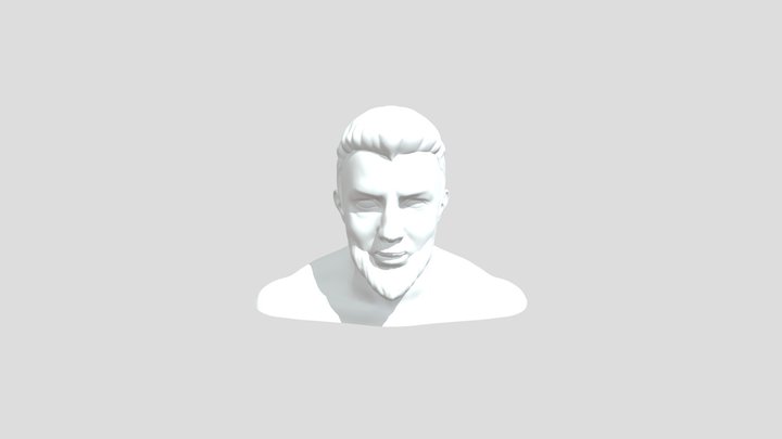 Male Head 3D Model