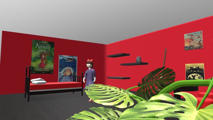Chambre Kiki 3D Model