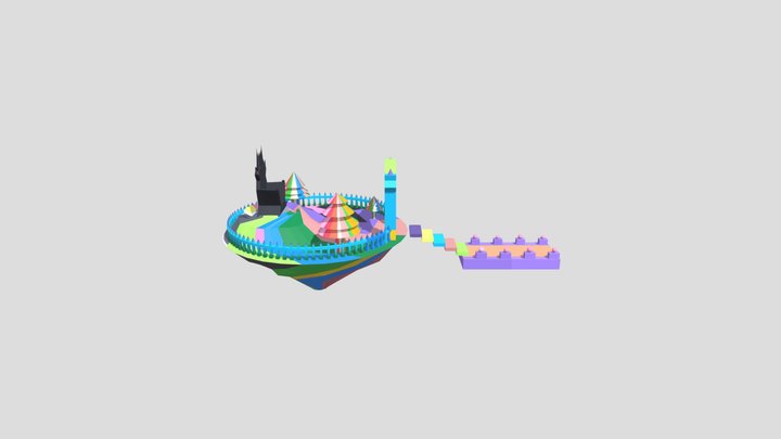 門之島 3D Model