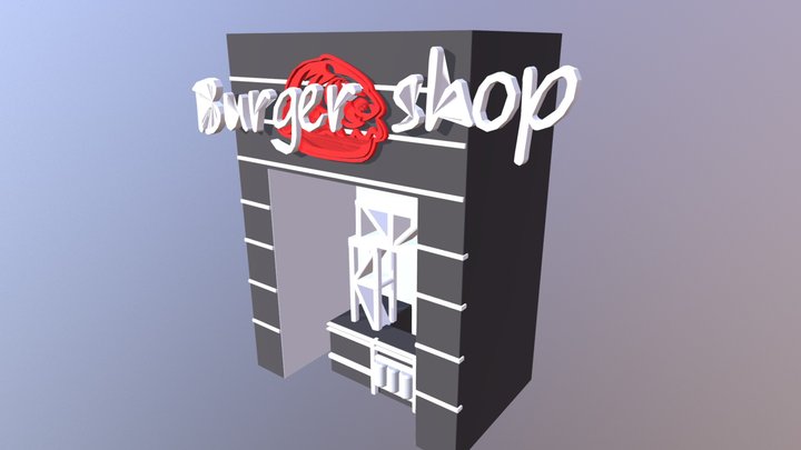 Burger Shop 3D Model