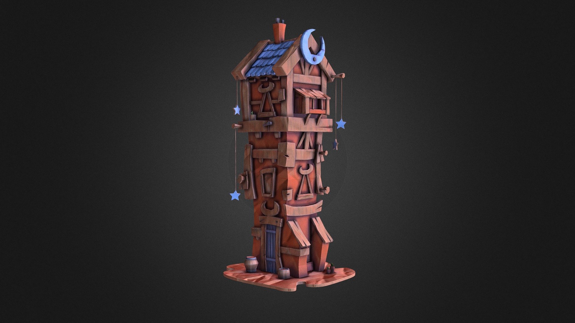 Moon House - 3D model by Maxence Rouillet (@maxencerouillet) [92663b5 ...