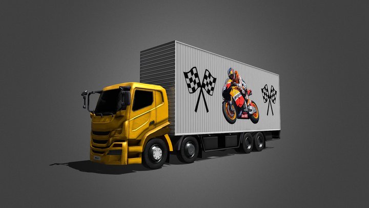 Truck Lowpoly 3D Model