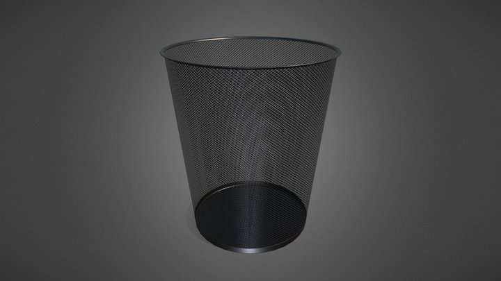 Garbage can / trashcan / bin – Free 3D Model STL
