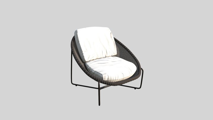 Sofa Outdoor Morocco Oval Lounge 3D Model