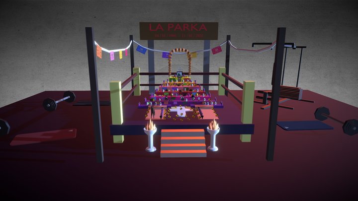 Altar de muertos a "La Parka"-Equipo 3 3D Model
