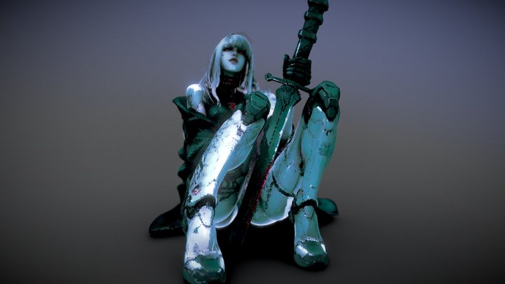 Crimson Steel Maiden 3D Model