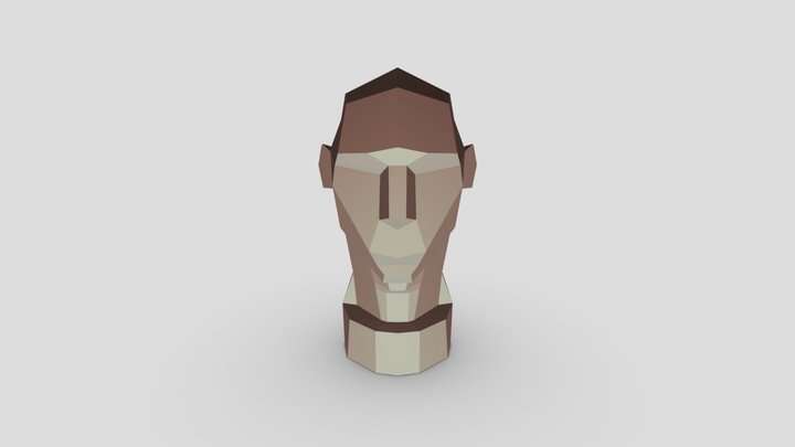Asaro Head Simplified 4 3D Model