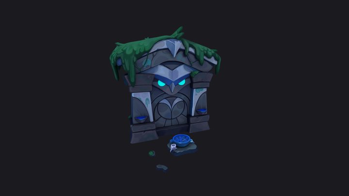 Owl Shrine 3D Model