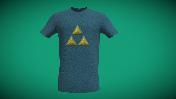 Leged of Zelda Breath of the Wild Shirt 3D Model