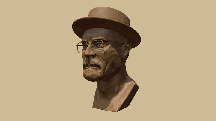 Walter White Bust 3D Model