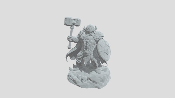 Grimbeard Stormhammer 3D Model