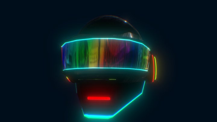 Cyber Daft Punk 2077 3D Model
