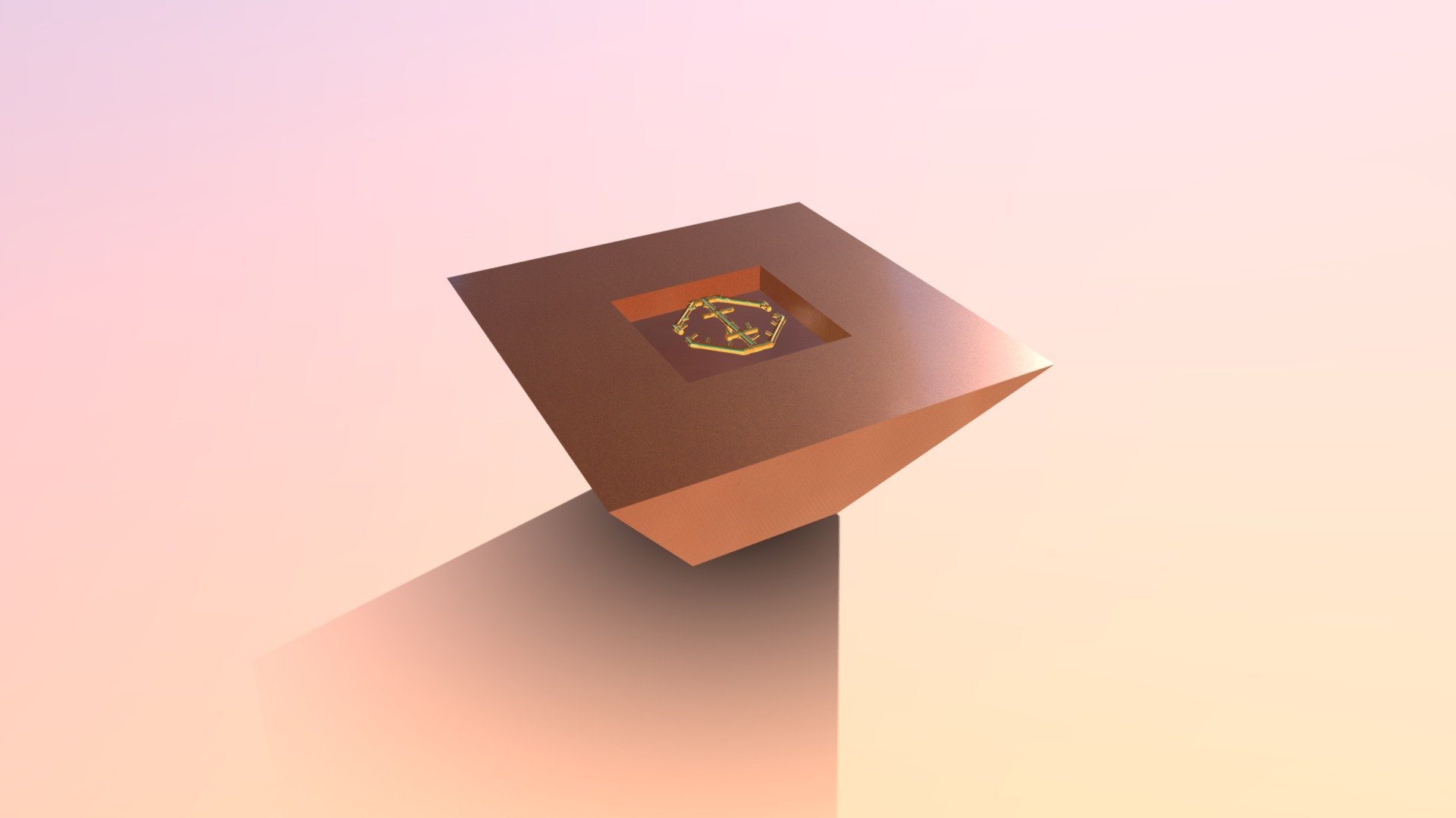 60in(square) x 24in 30in Tapered Fire Table 3D model by Montana Fire Pits (montanafirepits