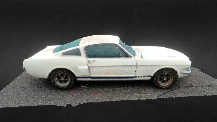 Barn-Find Classic Shelby GT350 Mustang 3D Model