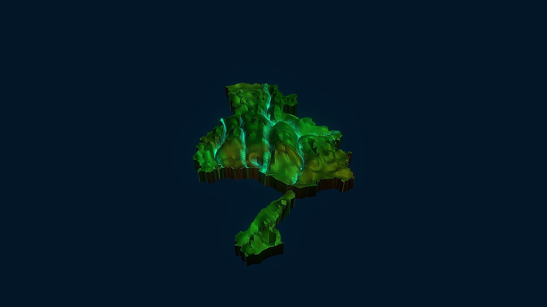 日本国兵庫県立体地図（Japan Hyogo prefecture 3D map) — Sketchfab embed 3D viewer
