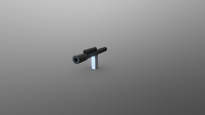 mini pistol gun 3D Model