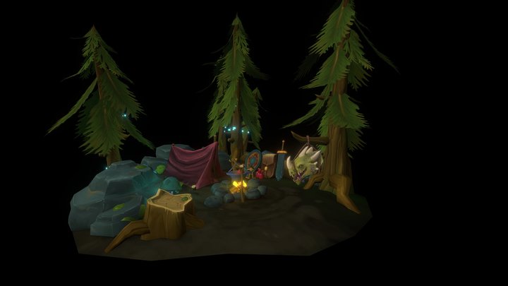 Adventurer Camp 3D Model