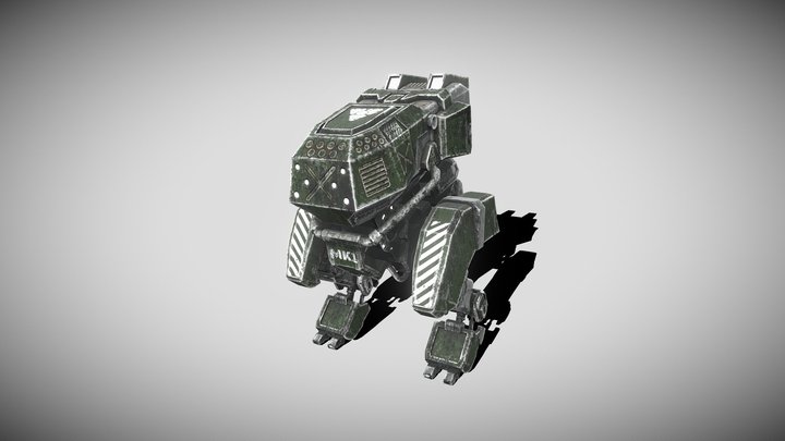 Bipedal Mech 3D Model