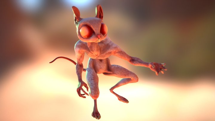 Mutant Rat 3D Model
