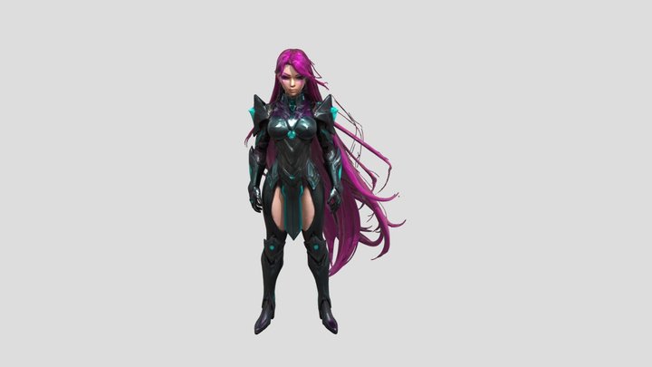 Cyber Valkyrie 3D Model