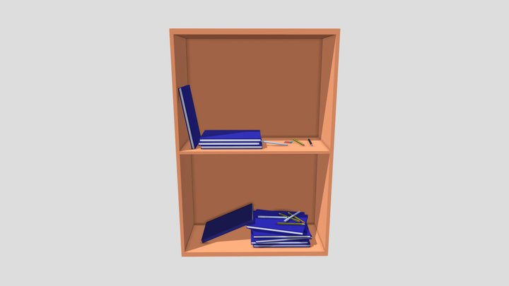 Bookcase 3D Model