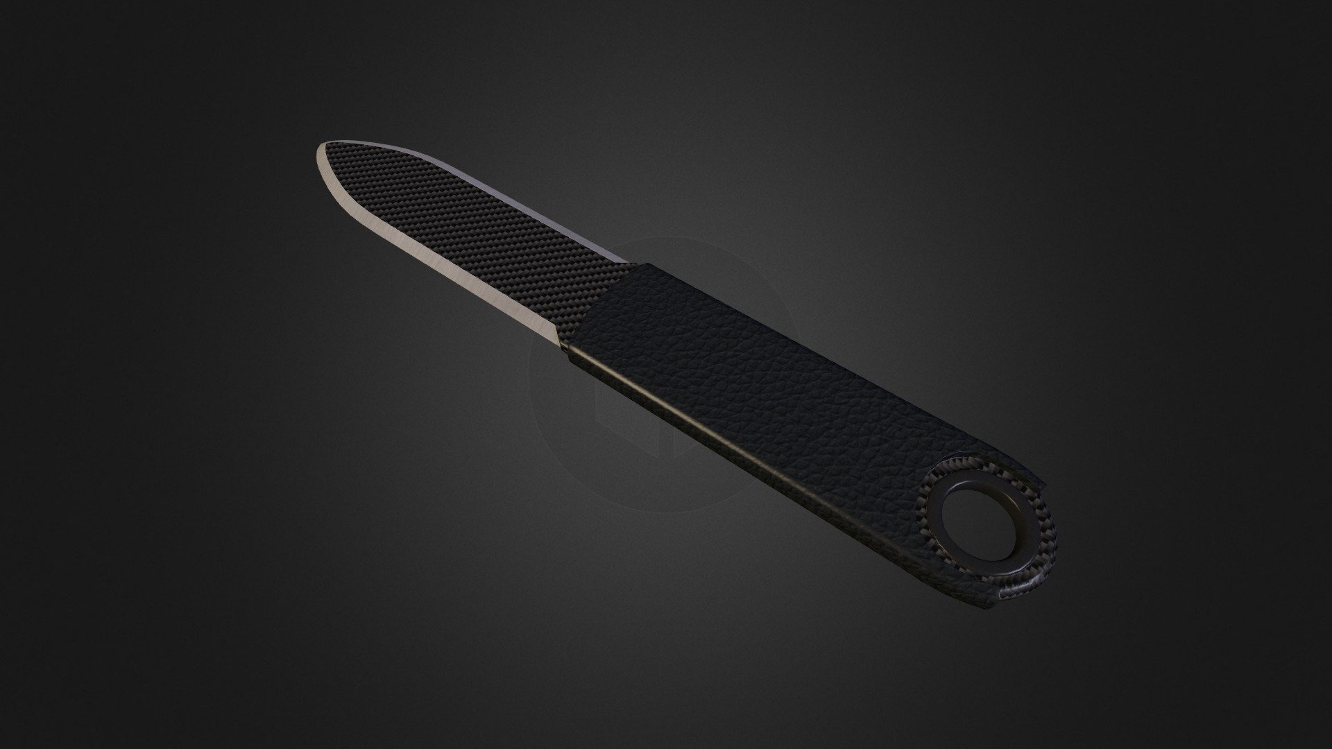 Carbon knife (High poly)