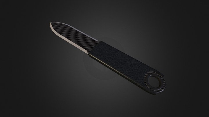 Carbon knife (High poly) 3D Model