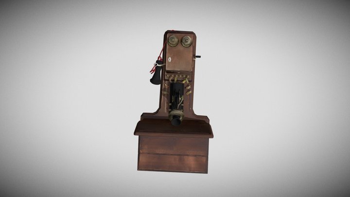 Teléfono de pared / Wall phone 3D Model