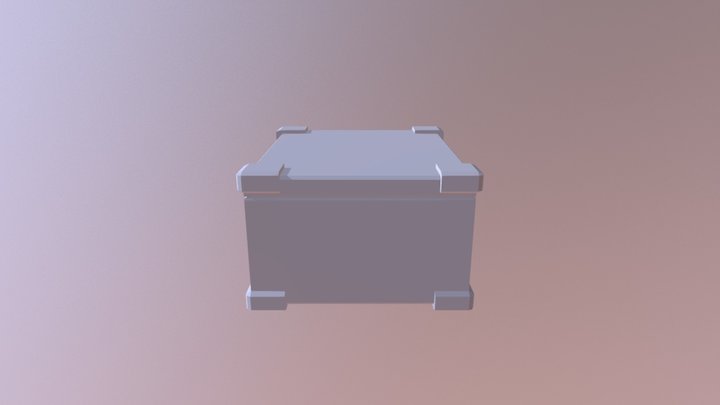 Crate 3D Model